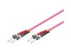Alcasa 3m ST/ST InfiniBand Glasvezelkabel Violet OM4