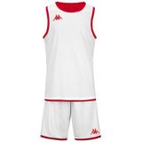 Kappa Shirt en Shorts set Dancosi rood/wit Polyester Heren 4XL