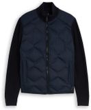 Tom Tailor Hybride gewatteerde jas met gebreide details Maat L sky captain blue