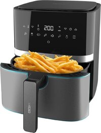 Cecotec Cecofry Full InoxBlack 5500 Pro Olievrije friteuse 5,5 liter hete lucht 1700 watt dieet en digitaal, touchpaneel, roestvrij stalen oppervlak, PerfectCook technologie, thermostaat, 8 modi