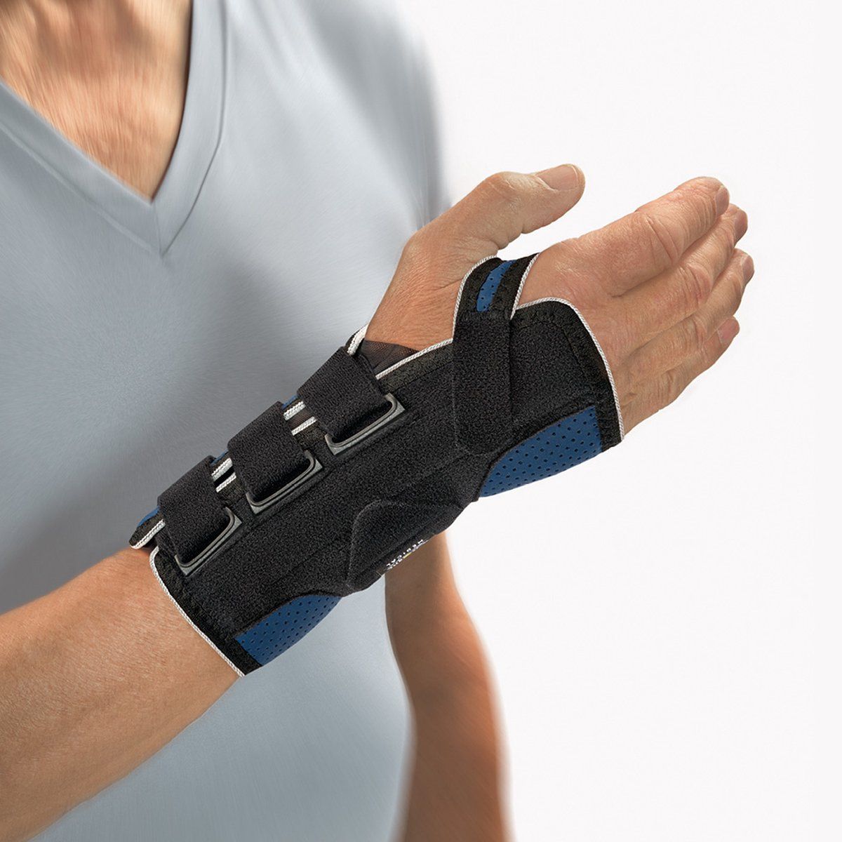 Unbekannt EasyFit Polsorthese zonder Duim - Blauw - Elastaan
