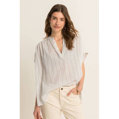 Expresso Expresso top met lurex crème