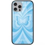 ERT GROUP mobiel telefoonhoesje voor Apple Iphone 13 MINI origineel en officieel erkend Babaco patroon Butterflies 001 gemaakt van gehard glas, beschermhoes