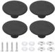 Tovbmup Boutons - Boutons de four - Boutons de remplacement - Accessoires pour couvercles - Convient aux couvercles avec boutons coniques, Boutons de remplacement - 5,4*1,8cm - Noir