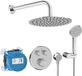 Ideal Standard CeraTherm Navigo - Inbouw doucheset met thermostaat, met huis, 3 stralen, diameter 25 cm, chroom A7771AA