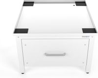 Wasophoogte® Wasmachine verhoger met lade - Wasmachine opbouwmeubel - Wasmachine sokkel - 42cm hoog - Wit - Universeel - Inclusief Lekbak