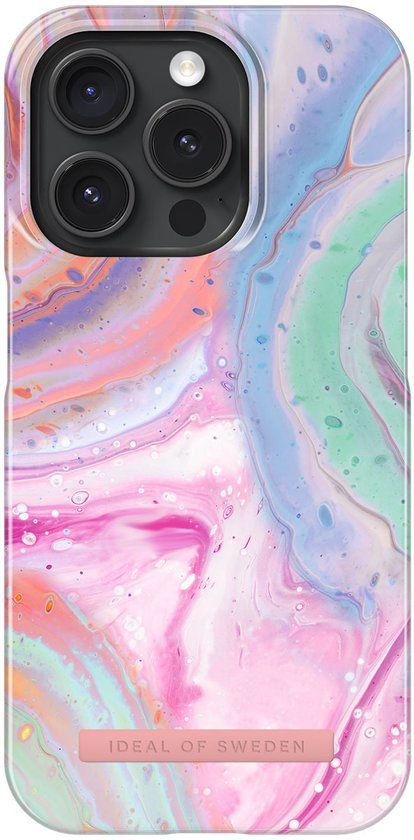 iDeal of Sweden Fashion Backcover geschikt voor Apple iPhone 15 Pro - Pastel Marble