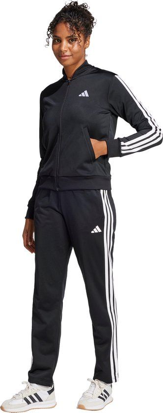 adidas Sportswear Essentials 3-Stripes Trainingspak - Dames - Zwart - XL