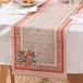 furn. Anemone Perziken Tafelloper Binnen/Buiten - Multi - 180 x 35cm