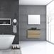 Badkamerplanet Badkamermeubel Trento Greeploos 80 cm Light Wood