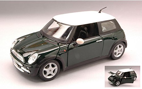 MINI Cooper, met.-groen/wit, modelauto, kant-en-klaar model, Maisto 1:24