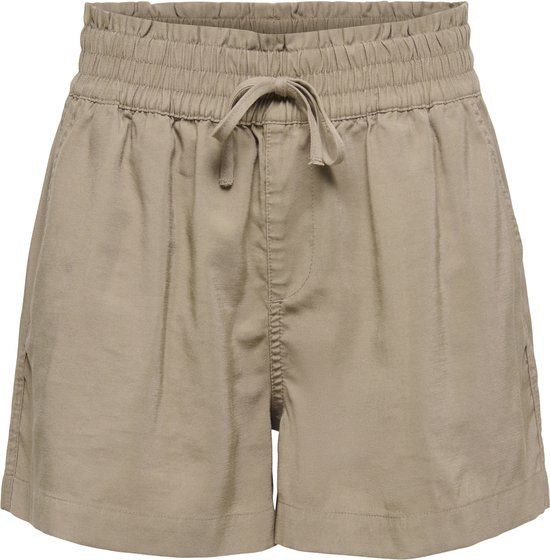 Only Broek Onlaris Life Pull Up Shorts Wvn Cc 15364117 Taupe Gray Dames Maat - S