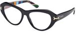 Pucci EP5263 Shiny black Cat Eye Acetaat Montures de lunettes Femmes