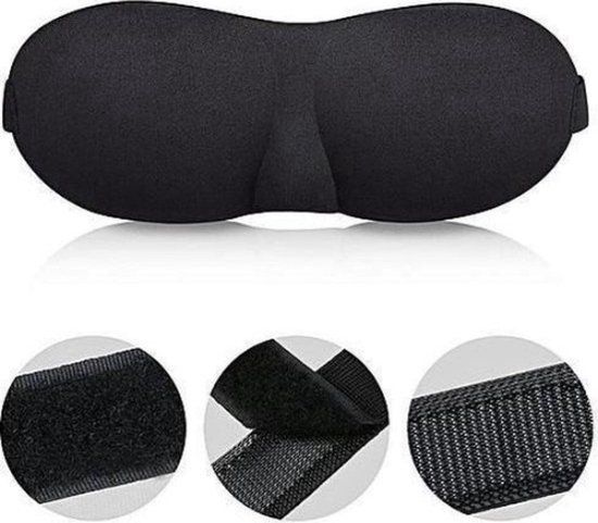 Slaapmasker - Premium Zijden - Oogmasker - Blinddoek - Zwart