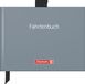 Brunnen 1010143 rittenboek (A6 dwars, hardcover met soft-touch-laminering, met pennenlus, lint en insteektas, draad, 40 vellen) grijs