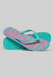 Superdry Vegan Vintage Slippers Dames Aqua Gebloemd Maat 34