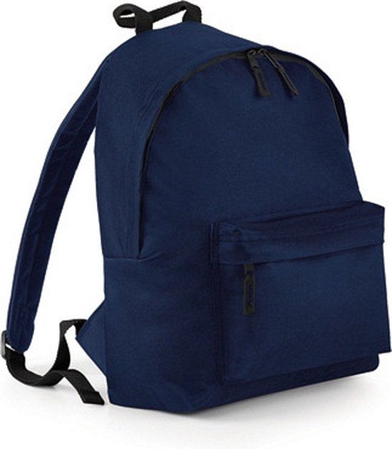 Navy Blue Backpack with Front Pocket - 18L - Unisex - 15 inch Laptop Compatible