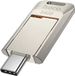 Hoco, Clé USB / USB-C 64 Go Argent