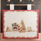 PETTI Artigiani Italiani - Kerstofovenafdekking, kerstovenafdekking, 40 x 50 cm, vintage Xmas ovenhoes, 100% Made in Itay
