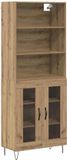 vidaXL Highboard Artisan Eiken 69,5 x 34 x 180 cm