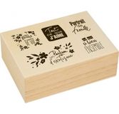 Stempel Artemi Model Set Tamp Wood 114 x 84 x 40 mm, natuur
