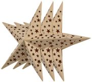 TV Unser Original Set van 3 led-kerststerren van hout