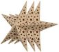 TV Unser Original Set van 3 led-kerststerren van hout