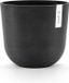 Ecopots Oslo 25 - Dark Grey - Ø25 x H21,8 cm - Ronde donkergrijze bloempot