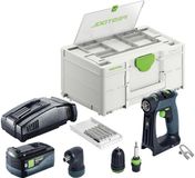 Festool CXS 18-Basic-Set accuboormachine 18 V 40 Nm borstelloos + 1x accu 5,0 Ah + snellader + Systainer