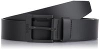 BOSS Leren Riem Jemio-B Sz40 Leather Belt W90 Black Zwart