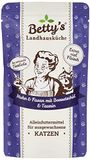 Boswelia Bettys Landhuiskeuken verse zak zak nat voer kat, kip & fazan met borretolie 100 g, graanvrij, beste kwaliteit, hoogwaardig vlees, zacht gekookt, hoge biologische beschikbaarheid