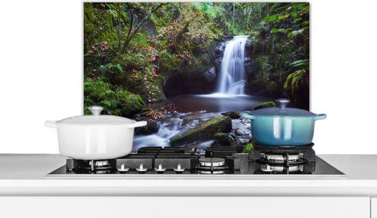 Spatscherm keuken 70x50 cm - Waterval - Aluminium