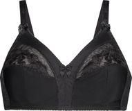 Hunkemöller Dames Lingerie Niet-voorgevormde bh zonder beugel Sara - Zwart - maat D90