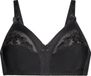 Hunkemöller Dames Lingerie Niet-voorgevormde bh zonder beugel Sara - Zwart - maat D90