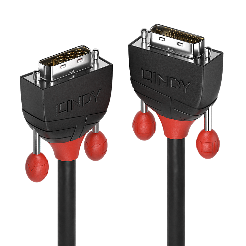 LINDY 36252 - 2m DVI-D Dual Link Kabel - Zwart
