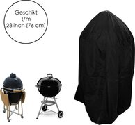 Flokoo BBQ beschermhoes - voor Kamado - Universeel - tot 23 inch - Zwart