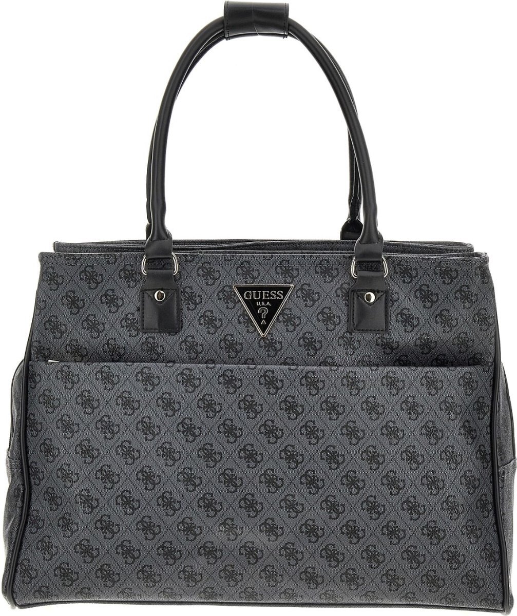 Guess Jesco Shopper Tote Handtas/Aktetas - Coal Logo