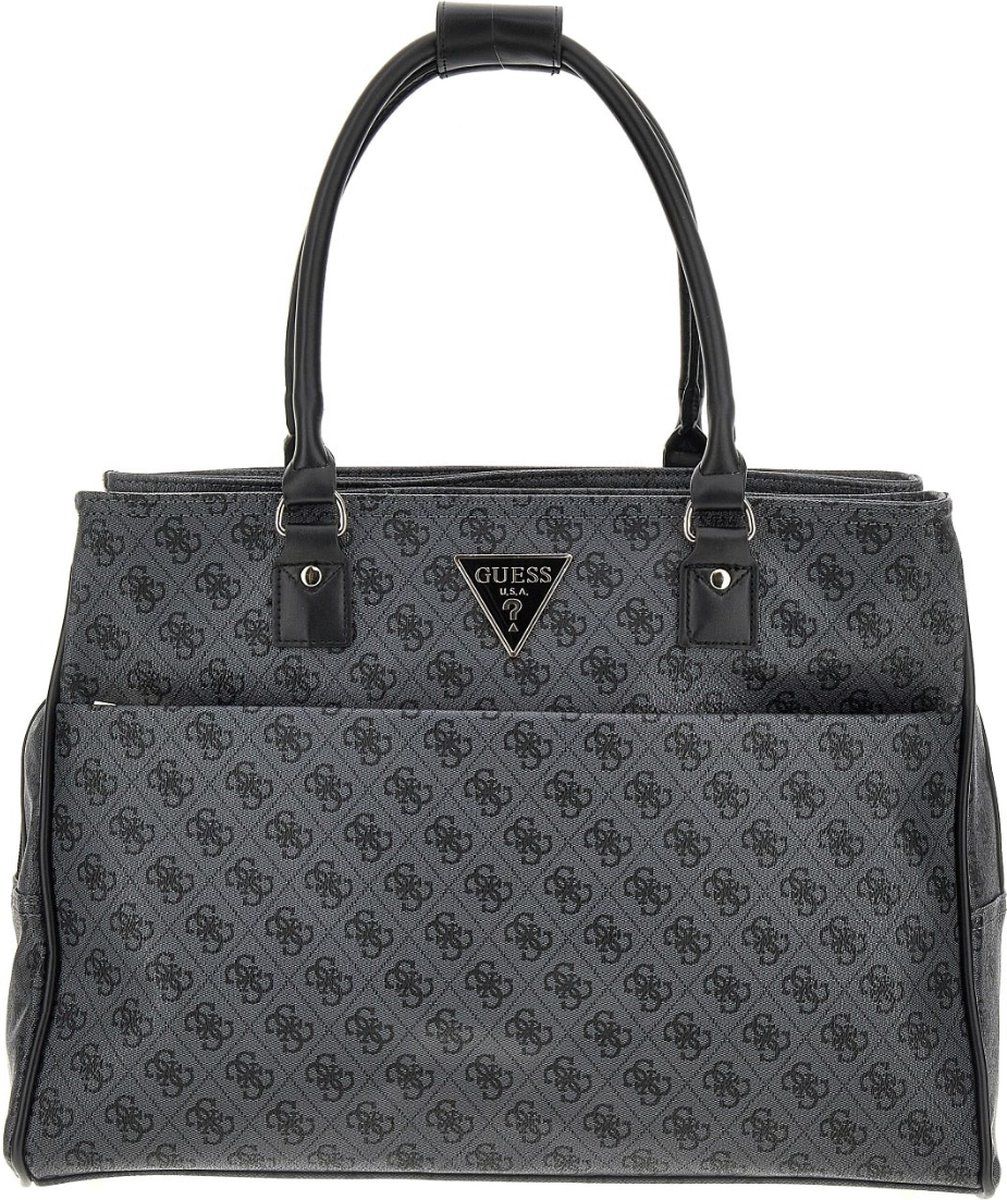 Guess Jesco Shopper Tote Handtas/Aktetas - Coal Logo - 0190231712428