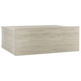 VidaXL Nachtkastje zwevend 40x30x15cm bewerkt hout sonoma eikenkleurig