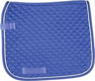 HKM Zadeldek Fijn Gestikt Dressuur Middelblauw/Zilver Cob/Full