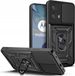 Techsuit Hoesje geschikt voor Motorola Moto G73 - Camshield Back Cover - Zwart
