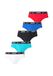 NIKE Underwear Slip blauw / aqua / knalrood / zwart / wit