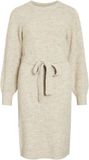 VILA Maxi-jurk VILAMPE gebreid L Super Light Natural Melan