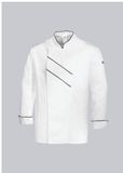 BP Koksjas 1538-400 Mannen Weiß/Schwarz Polyester