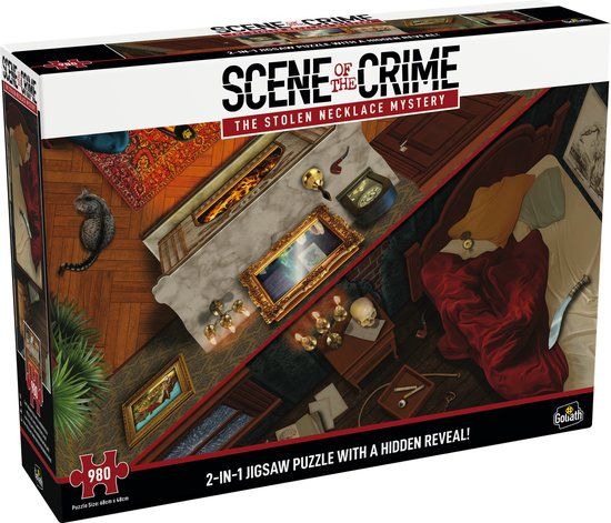 Scene of the Crime: The Stolen Necklace Mystery 2-in-1 Puzzle - 980 Pieces - Unisex - Multicolor