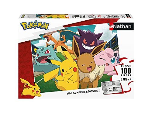 Nathan Puzzel 100 delen Pikachu en Pokémon kinderen - 4005556867745