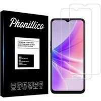 Phonillico® Gehard glas voor Oppo A57 5G / A57 4G / A57S [Pack 2] Screenprotector van glasfilm