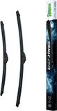 Merkloos Premium Siliconen Flatblades - 2X verlengde levensduur - Lengtes 530mm/480mm - Voorzijde - Set van 2 - 566023