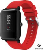Strap-it Siliconen Smartwatch bandje - Rood - Geschikt voor Xiaomi Amazfit Bip