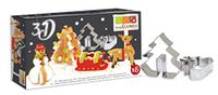 ScrapCooking 8 Snijders van roestvrij staal 3D "Kerstmis"